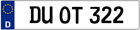 Trailer License Plate